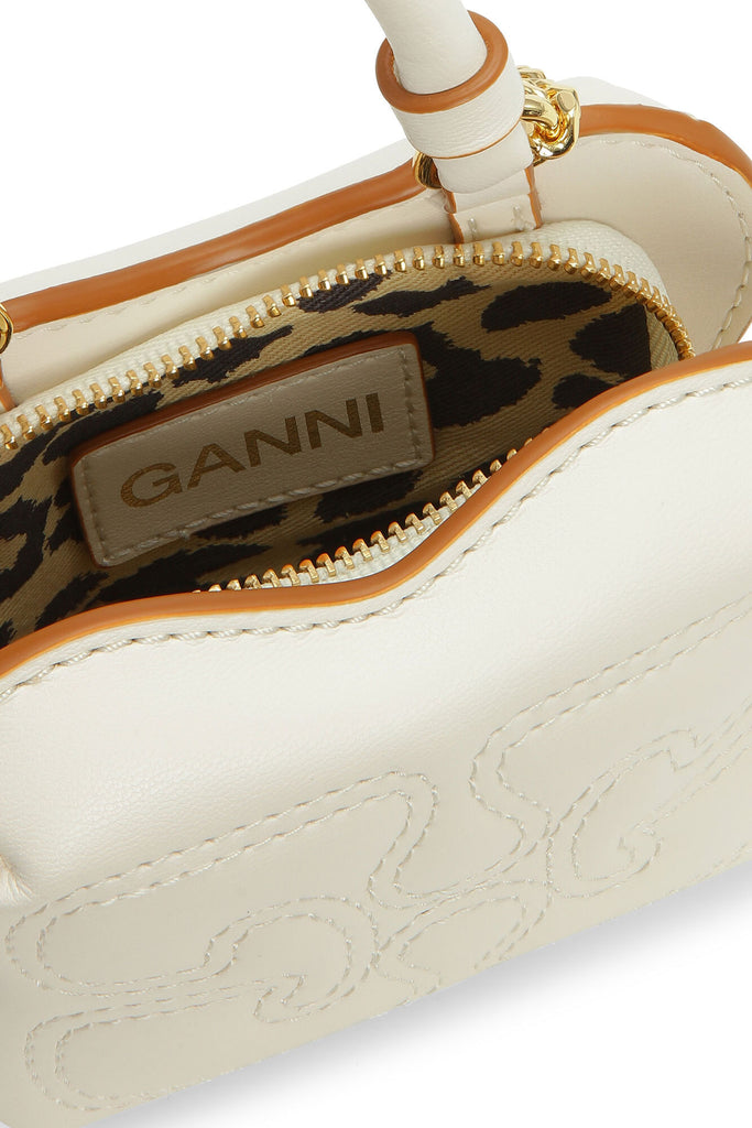 Ganni Butterfly Nano Crossbody Handbag Egret Bach&Co