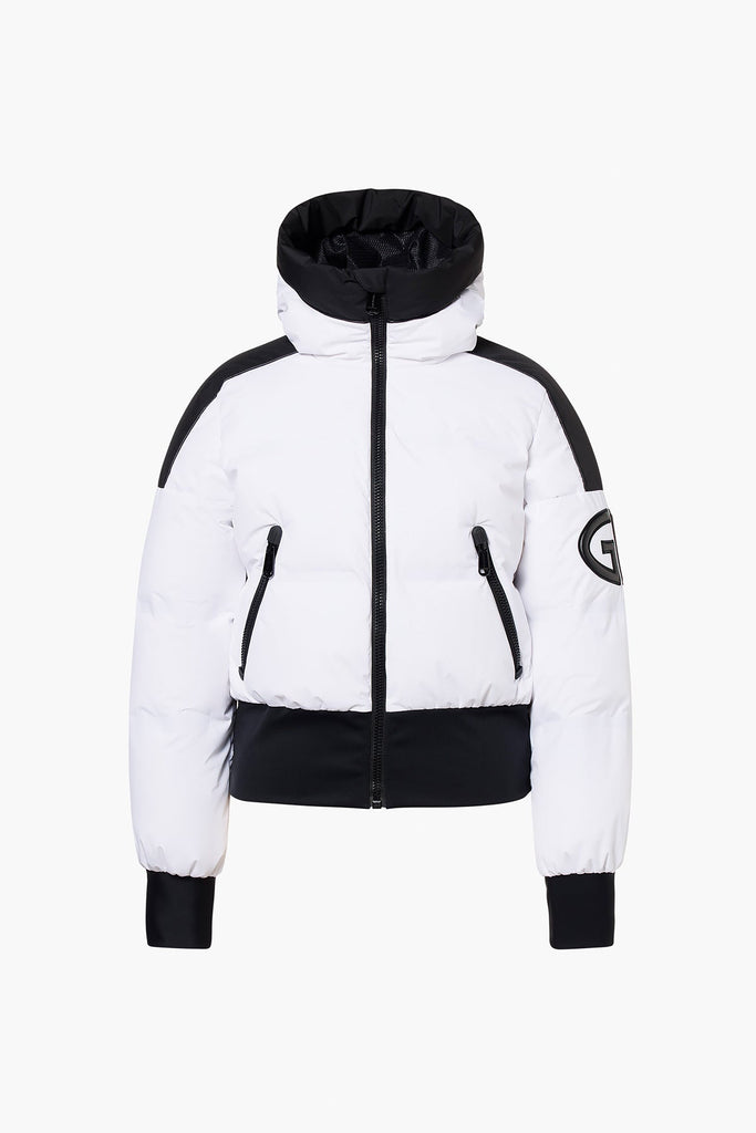 From the brand GoldBergh Women's Aurora Ski Jacket in White - abigail fashion