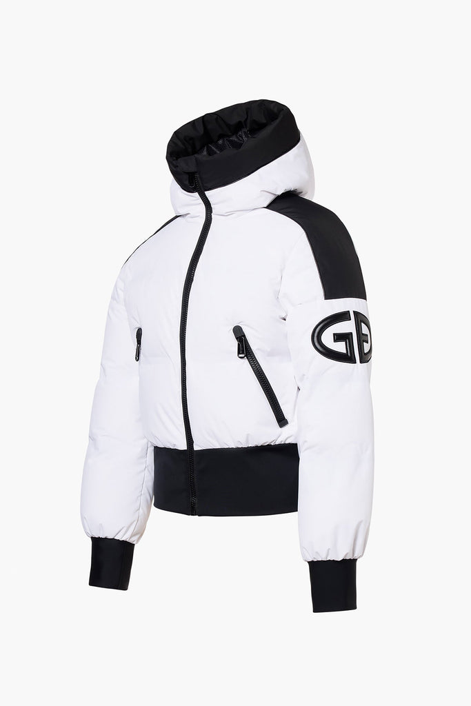 From the brand GoldBergh Women's Aurora Ski Jacket in White - abigail fashion