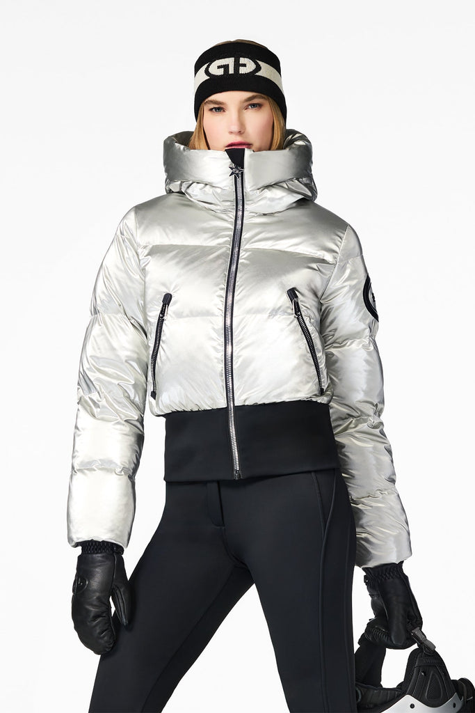 From the brand GoldBergh Women's Bombardino Ski Jacket in Silver - abigail fashion