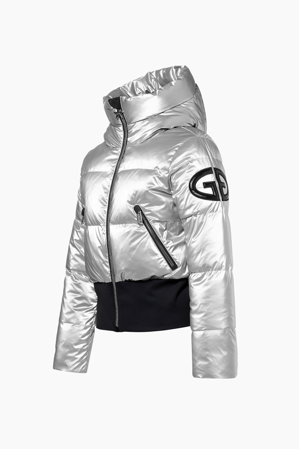 From the brand GoldBergh Women's Bombardino Ski Jacket in Silver - abigail fashion