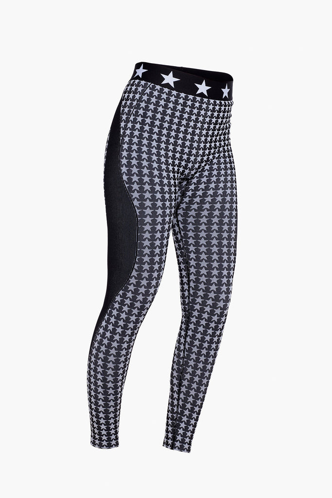 From the brand GoldBergh Women's Celeste Baselayer Pant in Black/White - abigail fashion