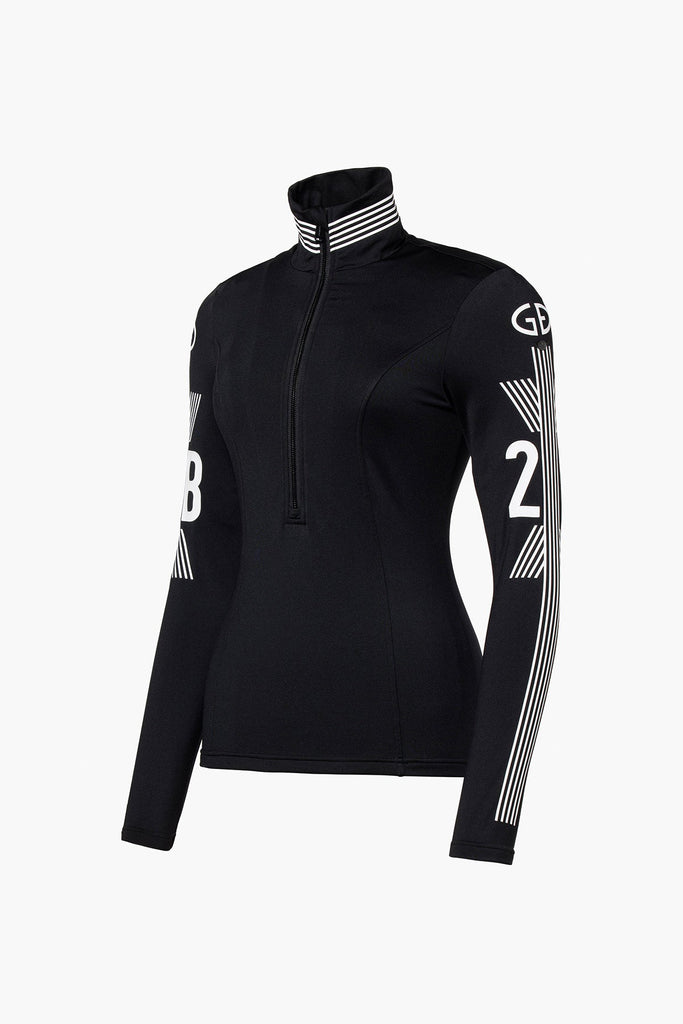 From the brand GoldBergh Women's Corsa Ski Pully in Black - abigail fashion
