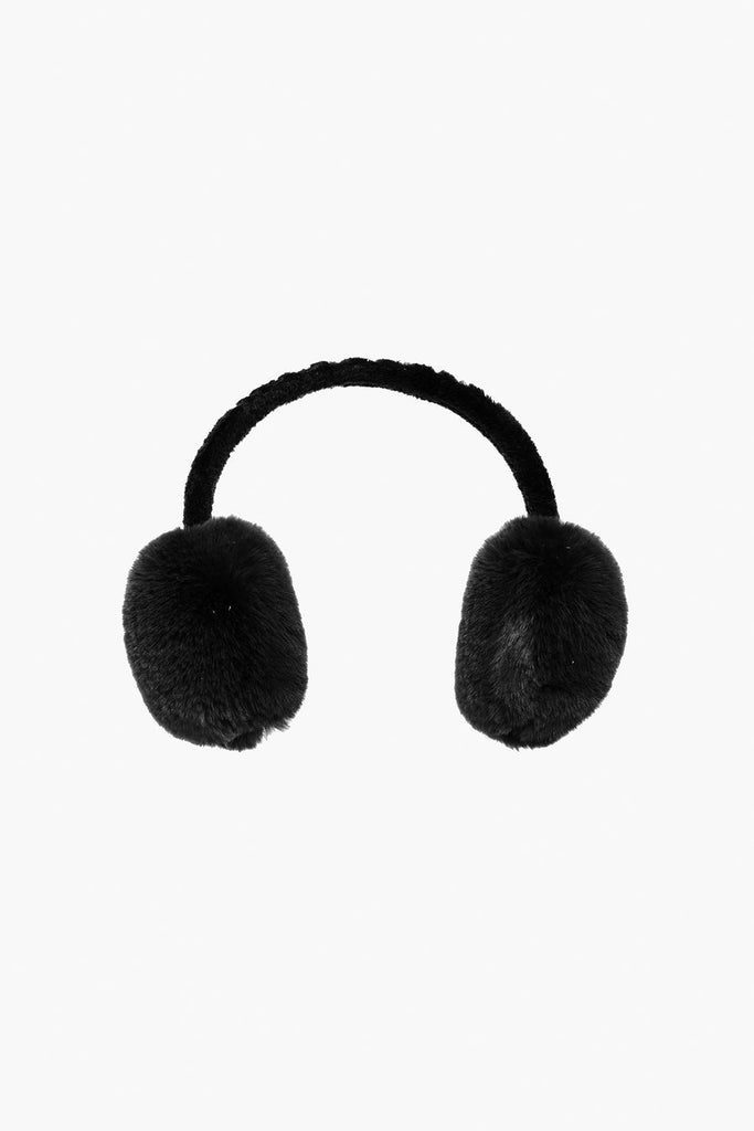 From the brand GoldBergh Women's Fluffy Earwarmers in Black - abigail fashion