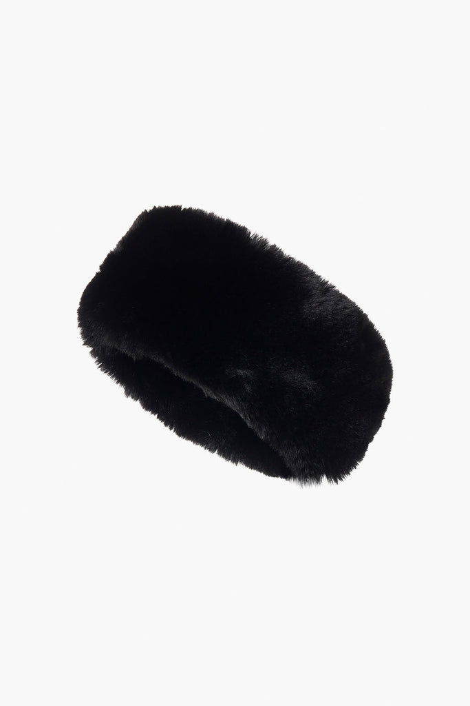 From the brand GoldBergh Women's Froid Fluffy Headband in Black - abigail fashion