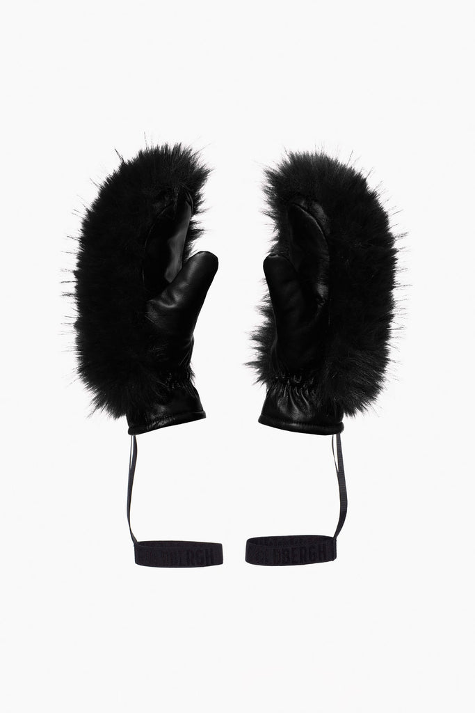 From the brand GoldBergh Women's Hill Mittens in Black - abigail fashion
