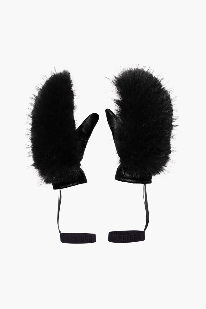 From the brand GoldBergh Women's Hill Mittens in Black - abigail fashion