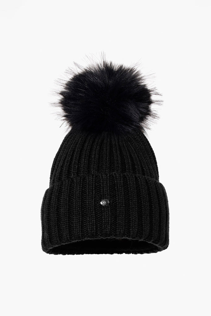 From the brand GoldBergh Women's UNA Beanie in Black - abigail fashion