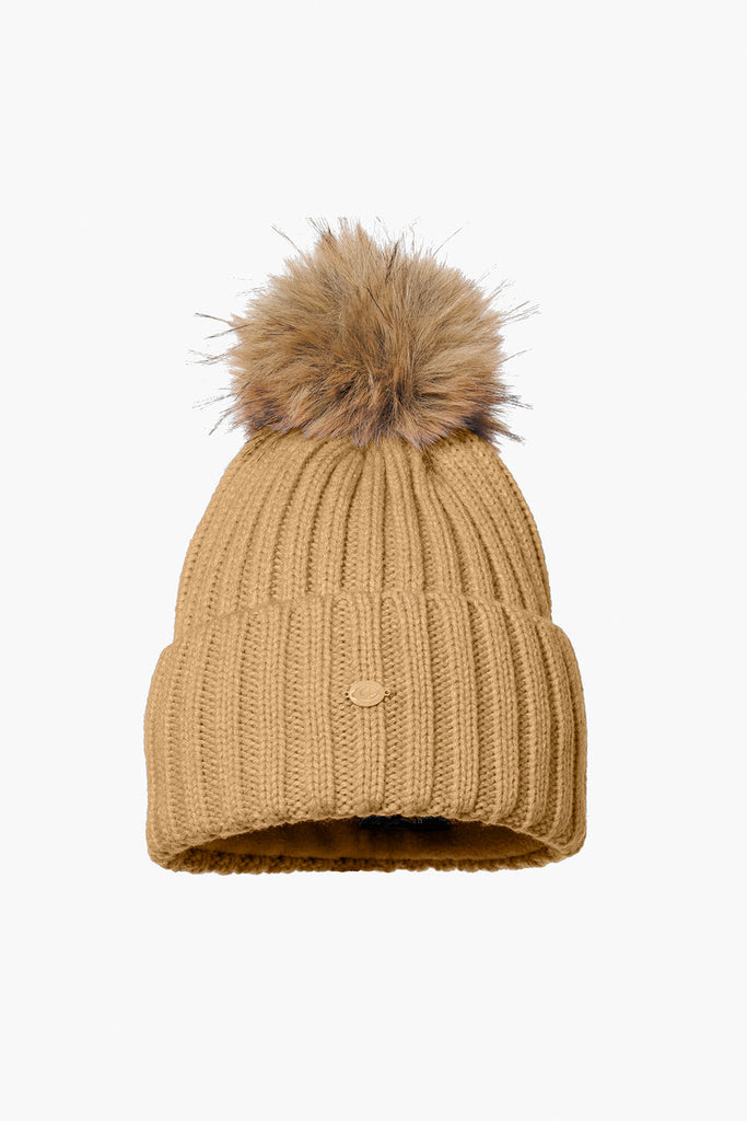 From the brand GoldBergh Women's UNA Beanie in Caramello - abigail fashion