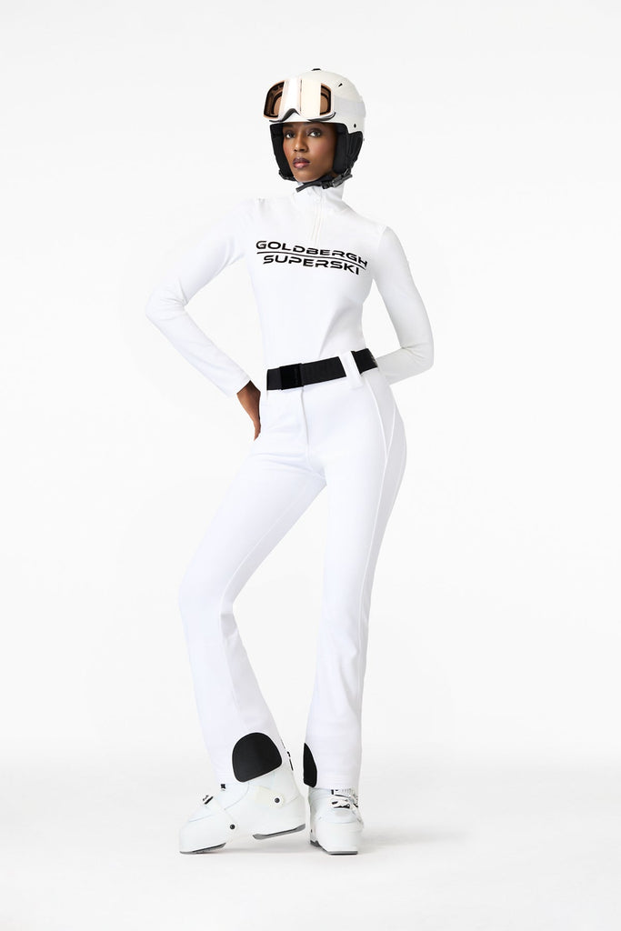 From the brand Goldbergh Women's Pippa Ski Pants in White - abigail fashion