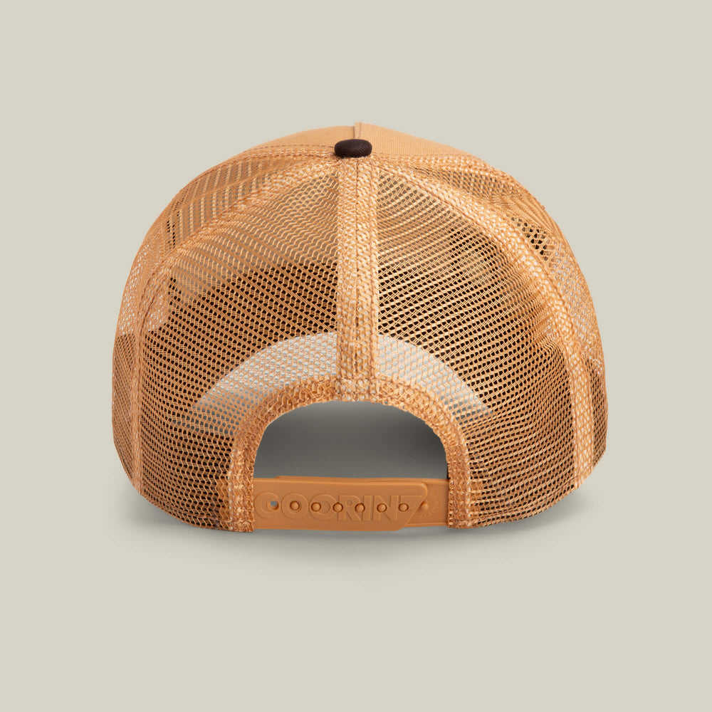 From the brand Goorin Bros Men's Ass Trucker Cap in Htgd Heat / Groundwise - abigail fashion