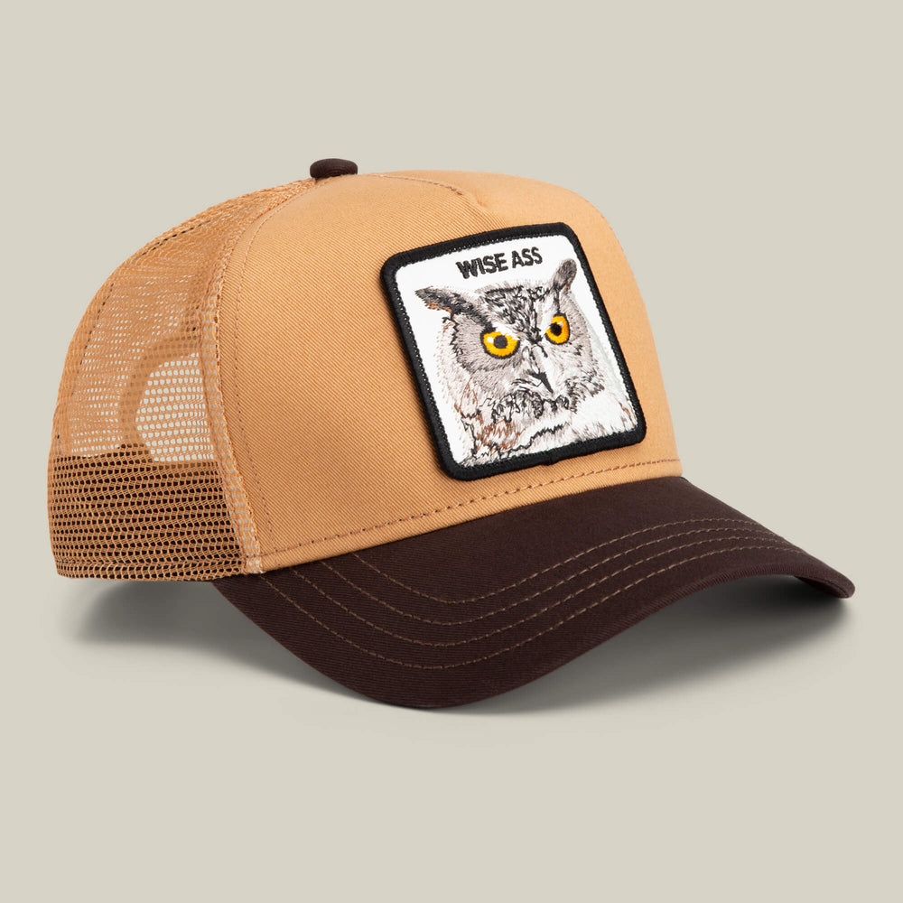 From the brand Goorin Bros Men's Ass Trucker Cap in Htgd Heat / Groundwise - abigail fashion