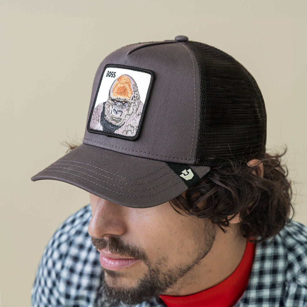 From the brand Goorin Bros Men's Boss Trucker Cap in Oil Oil - abigail fashion