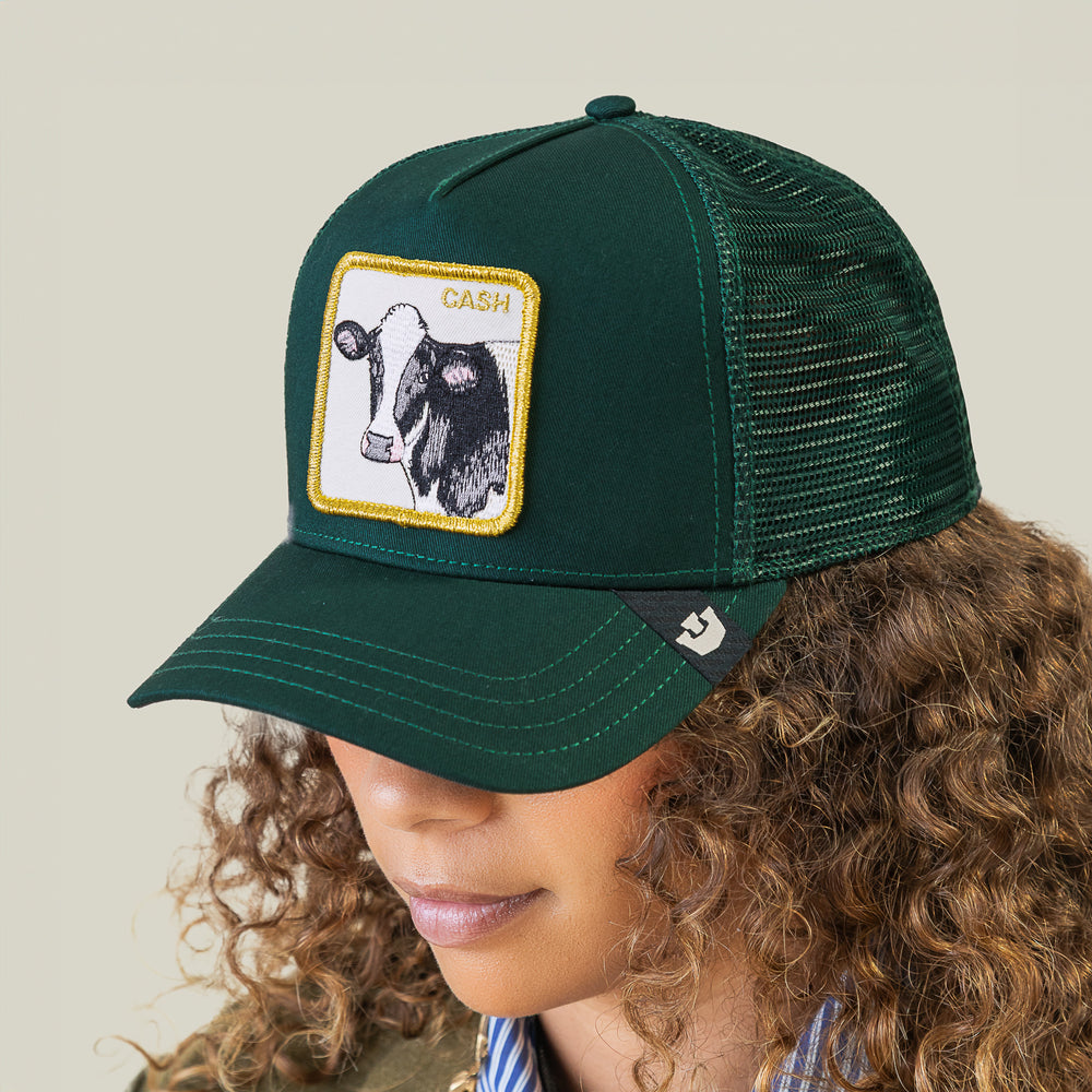 From the brand Goorin Bros Men's Cash Cow Trucker Cap in Gurdguard - abigail fashion