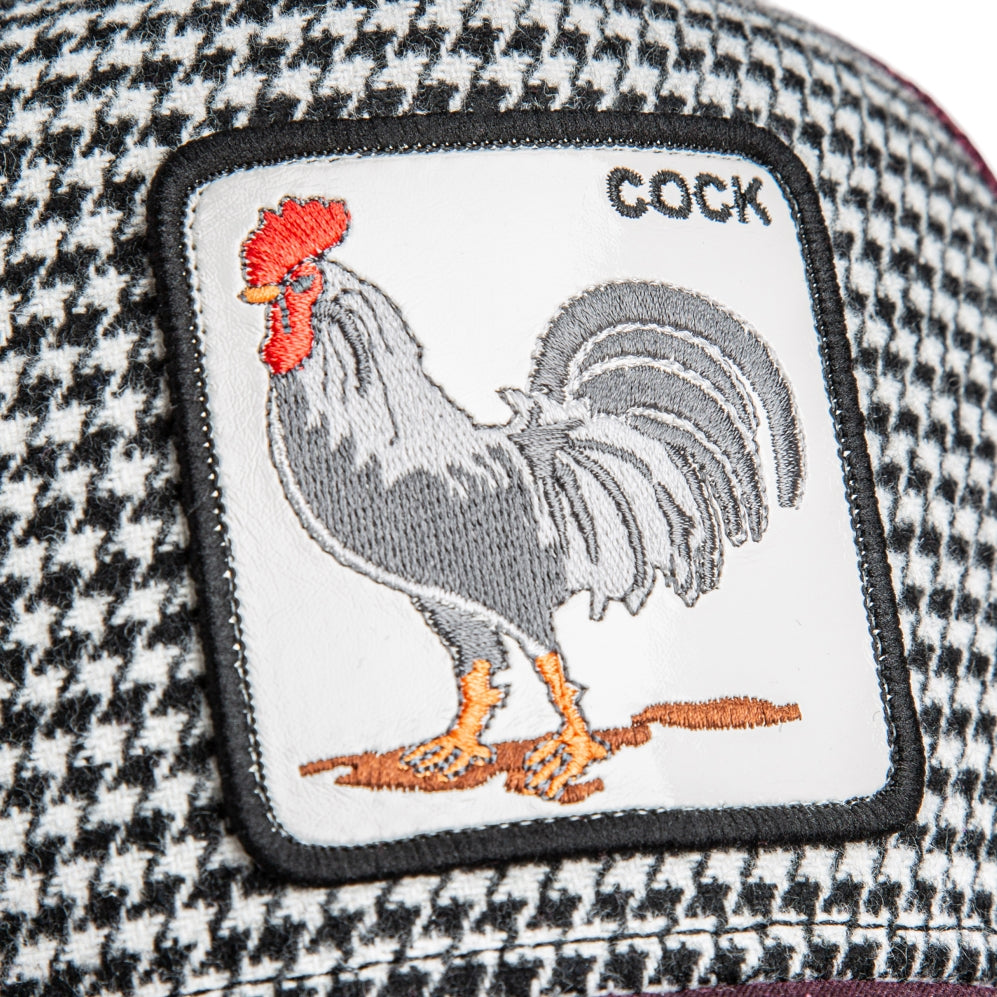 From the brand Goorin Bros Men's Dapper Rooster Cap in Hth Houndstooth - abigail fashion