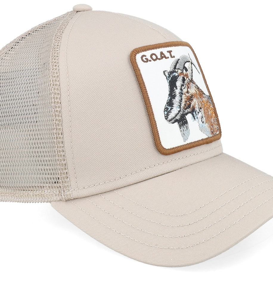 From the brand Goorin Bros Men's Goat Trucker Cap in Bis Biscuit - abigail fashion