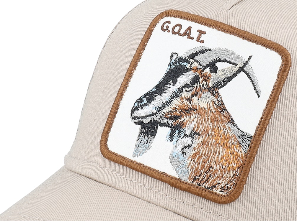 From the brand Goorin Bros Men's Goat Trucker Cap in Bis Biscuit - abigail fashion