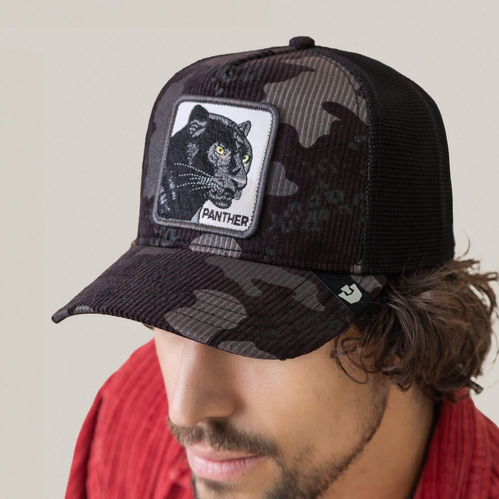 From the brand Goorin Bros Men's Panther Camo Cap in Cola Cola - abigail fashion