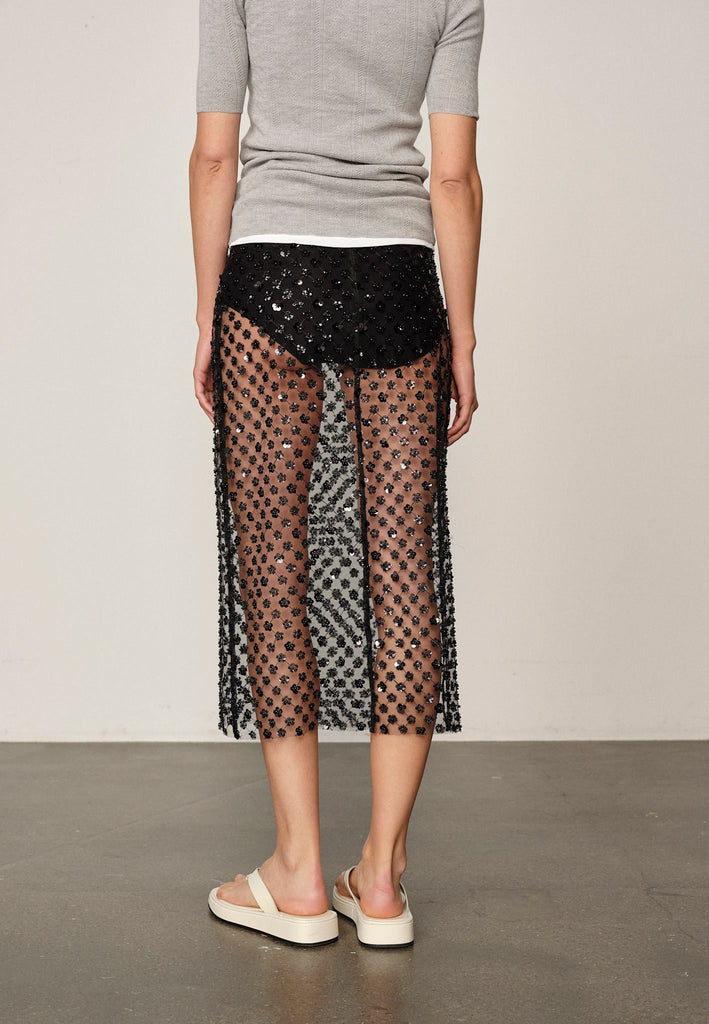 From the brand Herskind Women's Angel Skirt in Black - abigail fashion