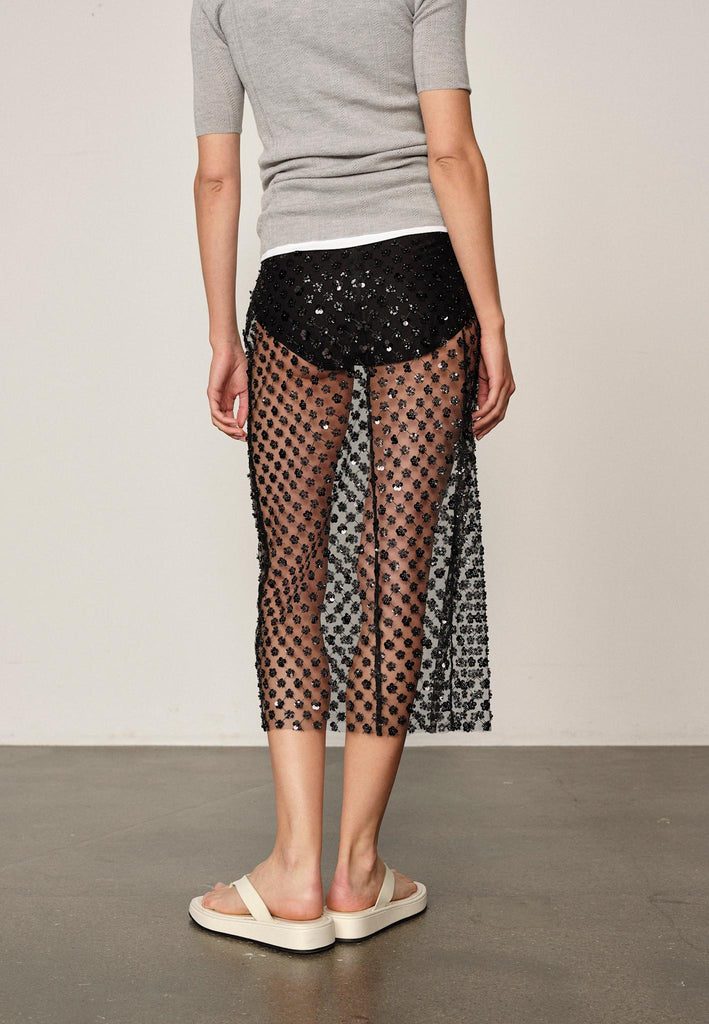 From the brand Herskind Women's Angel Skirt in Black - abigail fashion