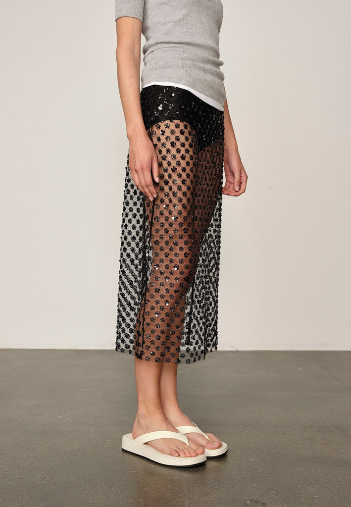 From the brand Herskind Women's Angel Skirt in Black - abigail fashion