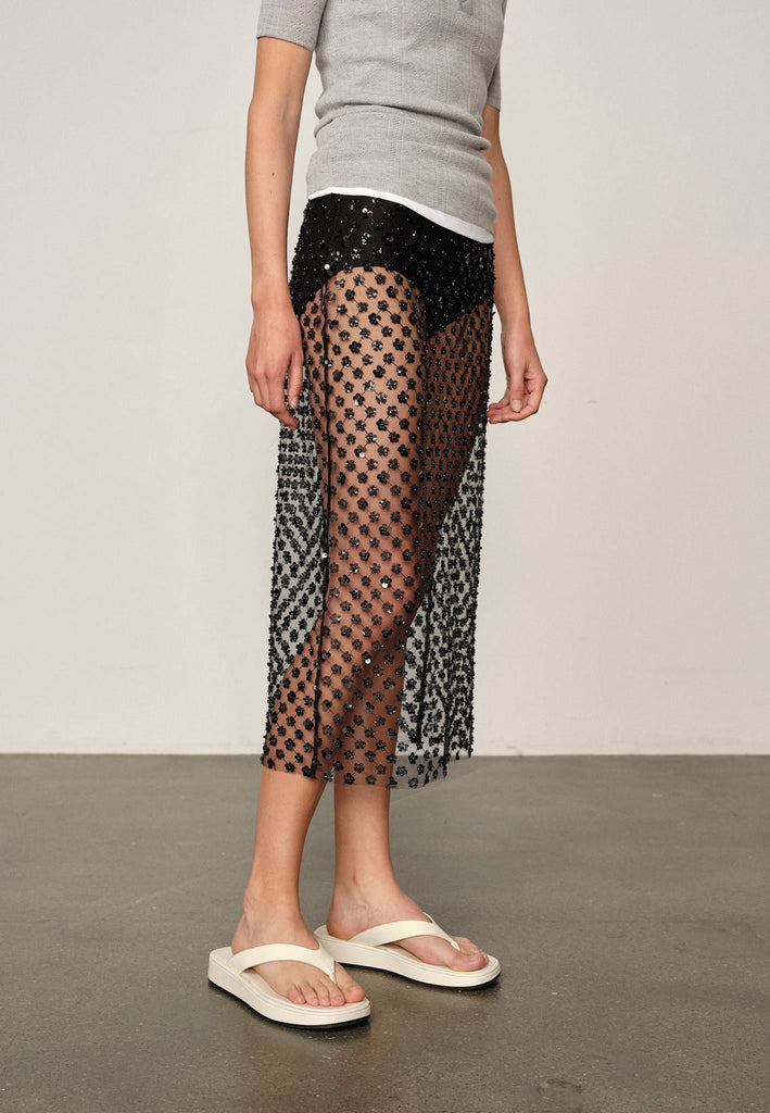 From the brand Herskind Women's Angel Skirt in Black - abigail fashion