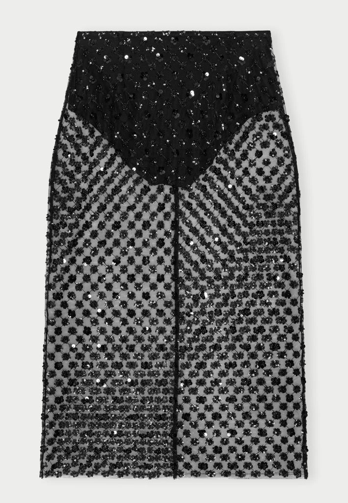 From the brand Herskind Women's Angel Skirt in Black - abigail fashion