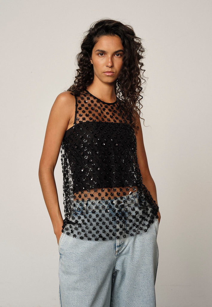 From the brand Herskind Women's Jan Top in Black - abigail fashion