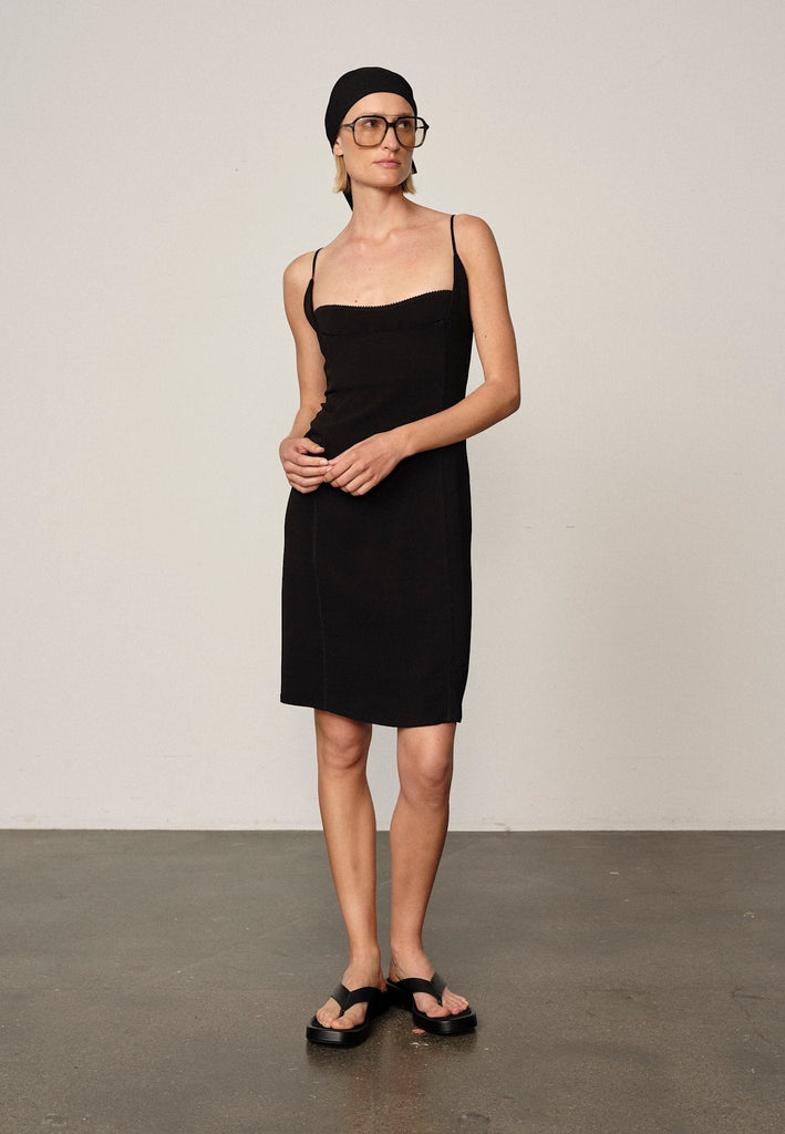 From the brand Herskind Women's Roselini Dress in Black - abigail fashion