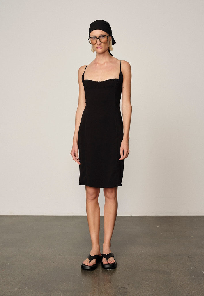 From the brand Herskind Women's Roselini Dress in Black - abigail fashion