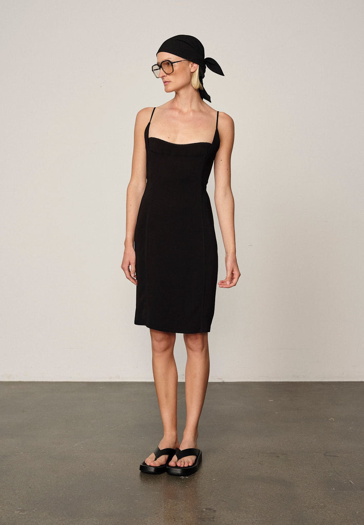 From the brand Herskind Women's Roselini Dress in Black - abigail fashion