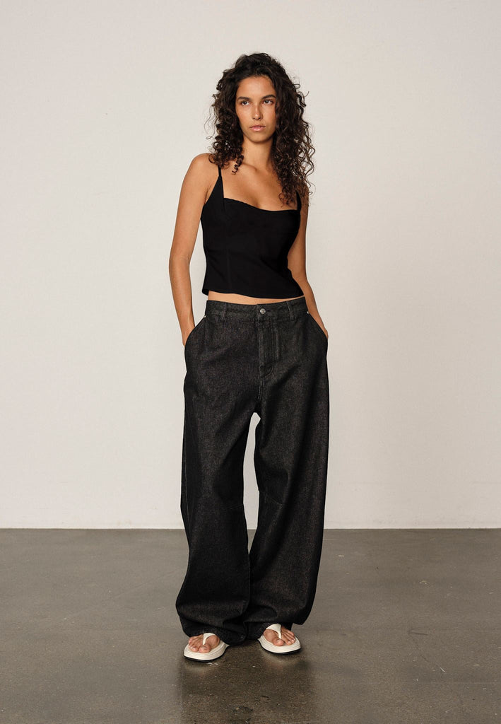 From the brand Herskind Women's Toma Top in Black - abigail fashion