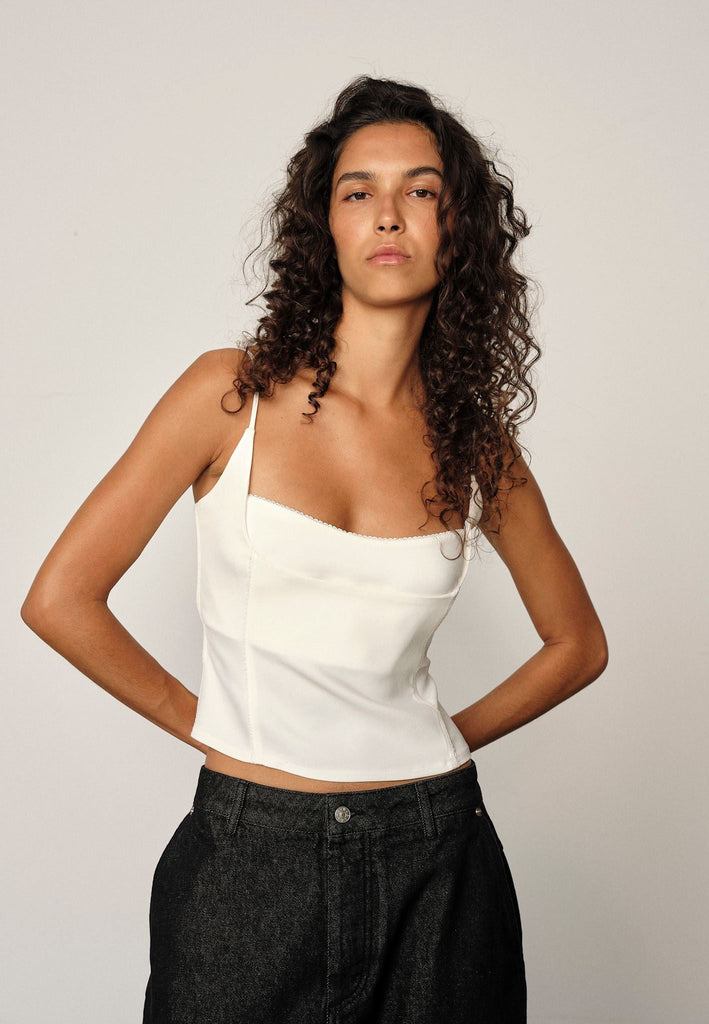 From the brand Herskind Women's Toma Top in White - abigail fashion