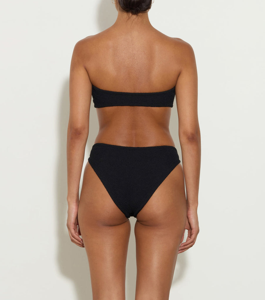 Hunza G Jean Bikini Crinkle Black Black abigail fashion