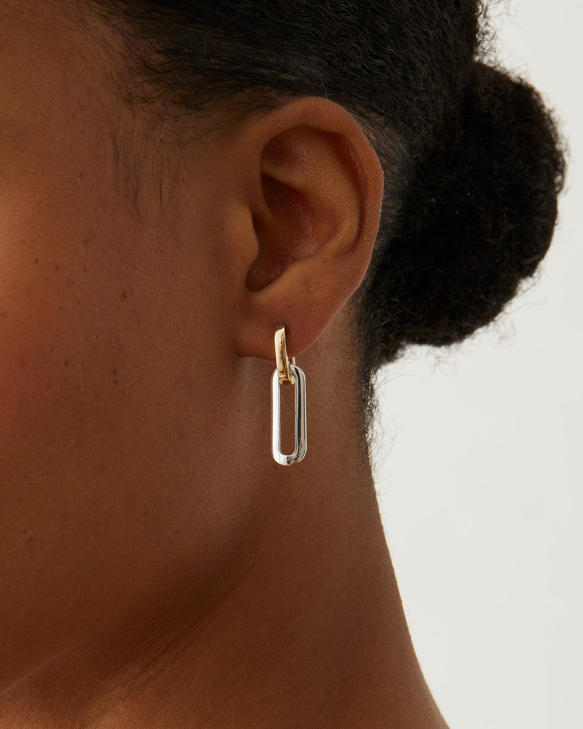 Jenny Bird Teeni Detachable Link Earring Two-Tone abigail_fashion