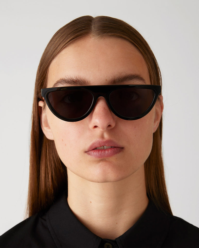 Jenny Bird The Brow Sunglasses Black abigail_fashion