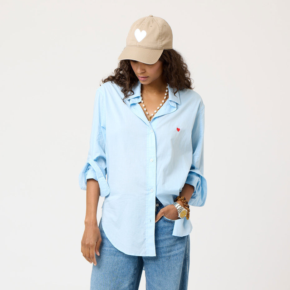 Kerri Rosenthal Jack Shirt Mid Blue abigail fashion