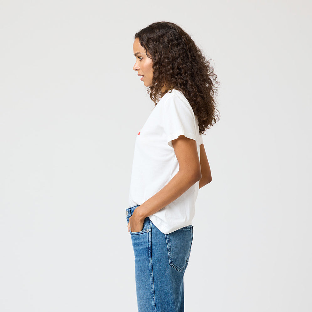 Kerri Rosenthal Suke Love Lines Tee White abigail fashion