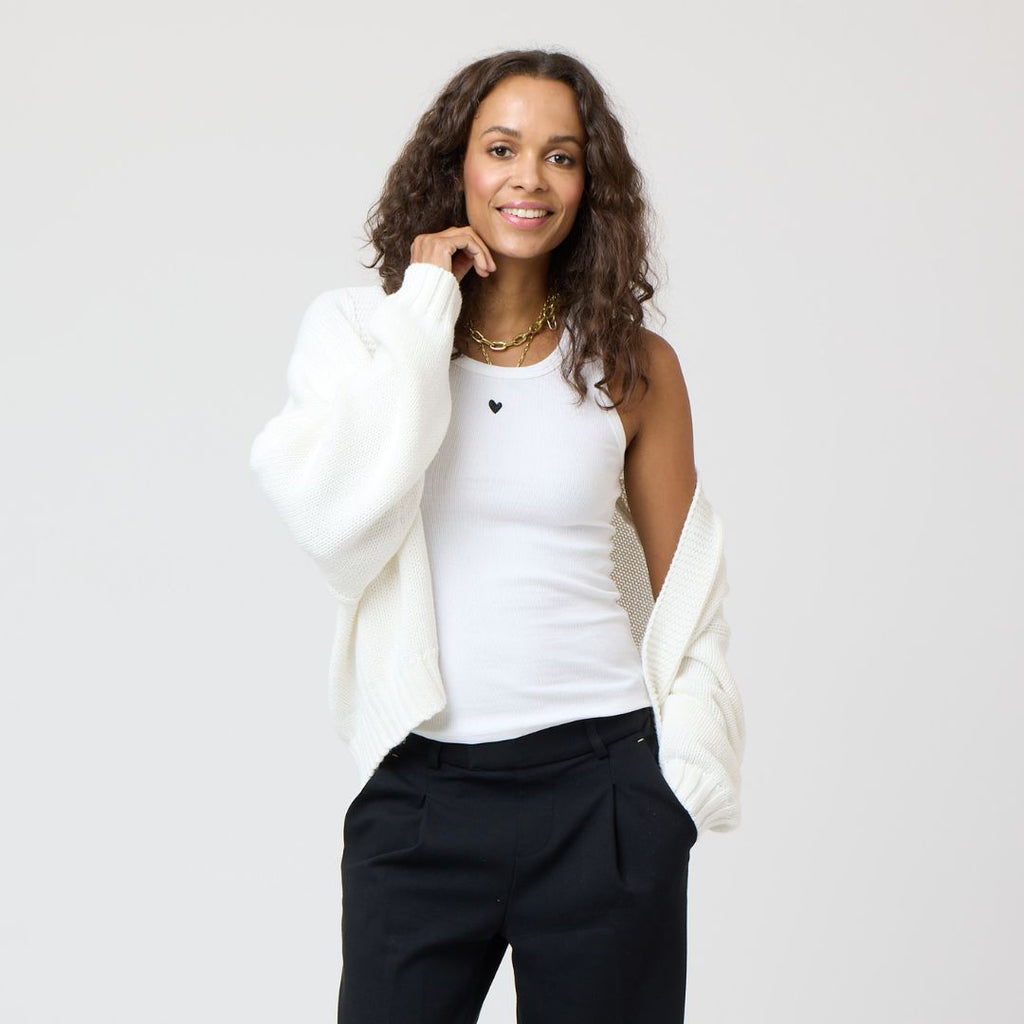 Kerri Rosenthal Women's KR Tank White - abigail fashion