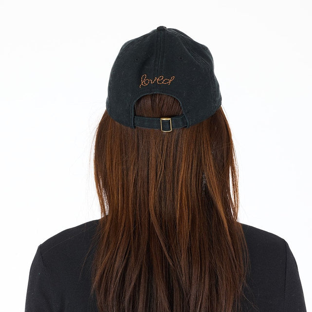 From the brand Kerri Rosenthal Women's Kr Imperfect Heart Hat in Black/Brown - abigail fashion