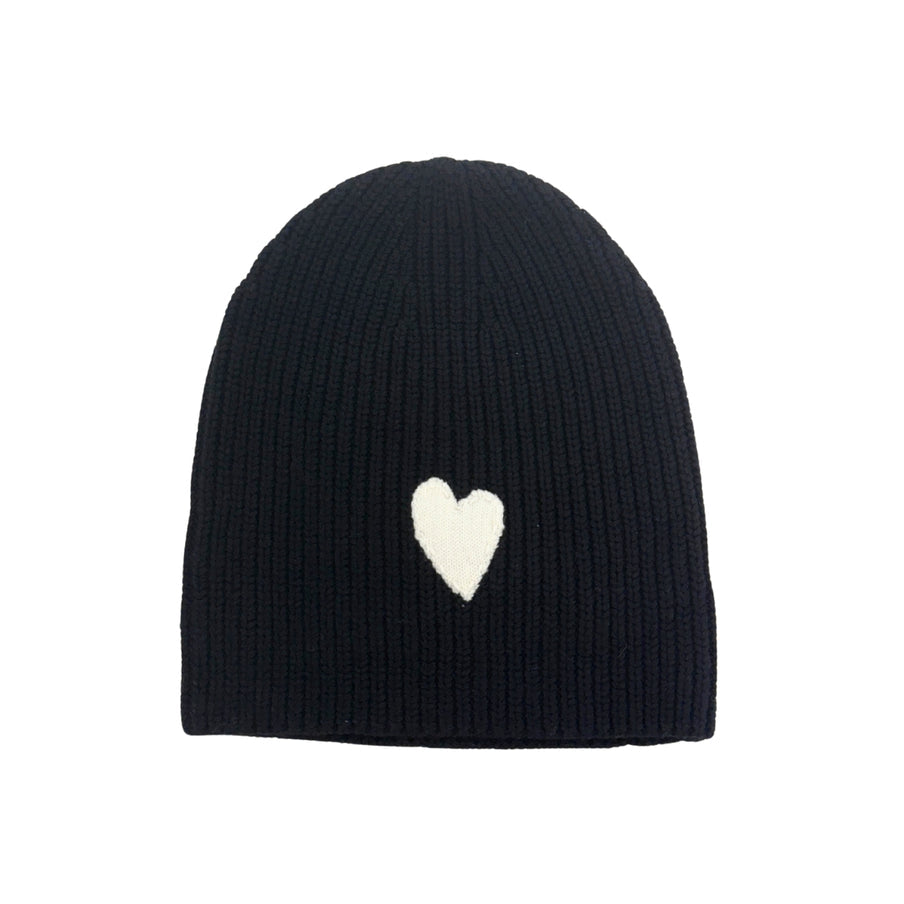 From the brand Kerri Rosenthal Women's Love Beanie in Black - abigail fashion