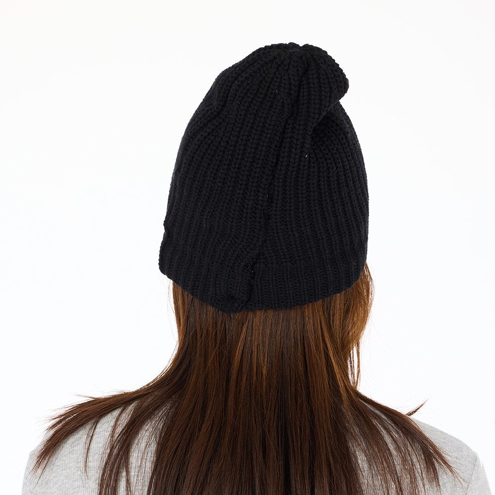From the brand Kerri Rosenthal Women's Love Beanie in Black - abigail fashion