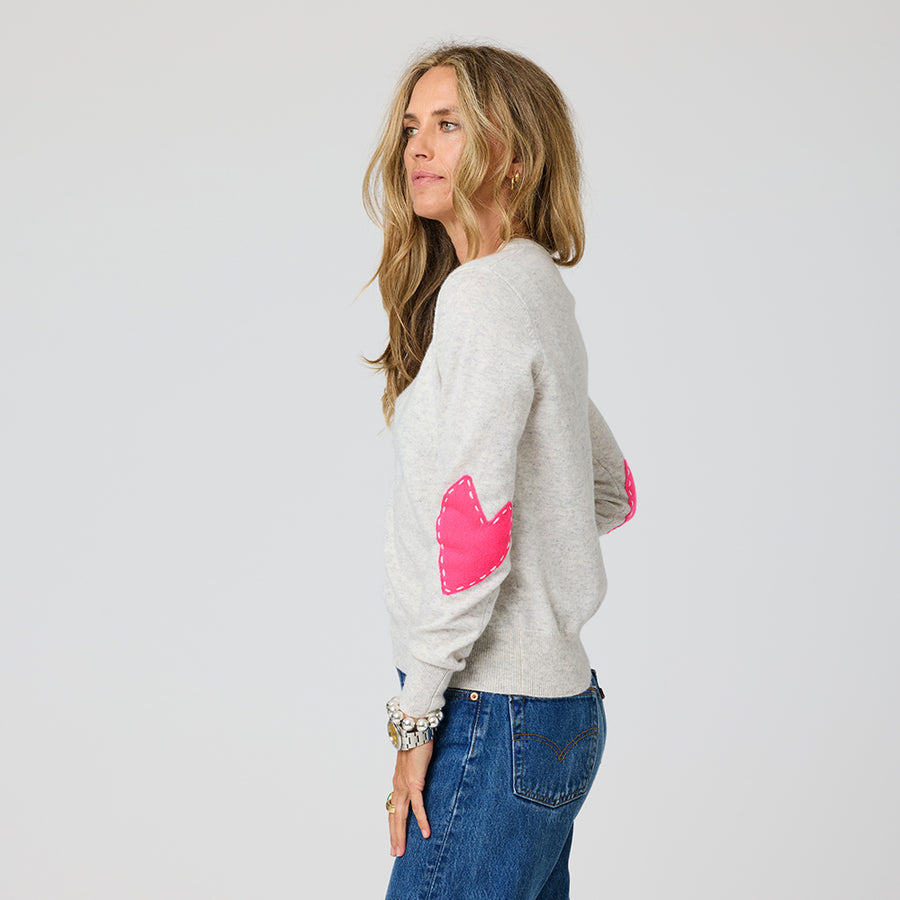 From the brand Kerri Rosenthal Women's Patchwork Pullover in Stardust - abigail fashion