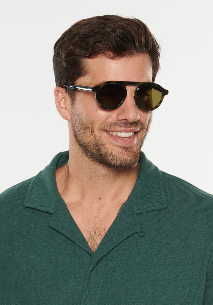 Krewe Cameron Sunglasses Tortuga Polarized abigail fashion