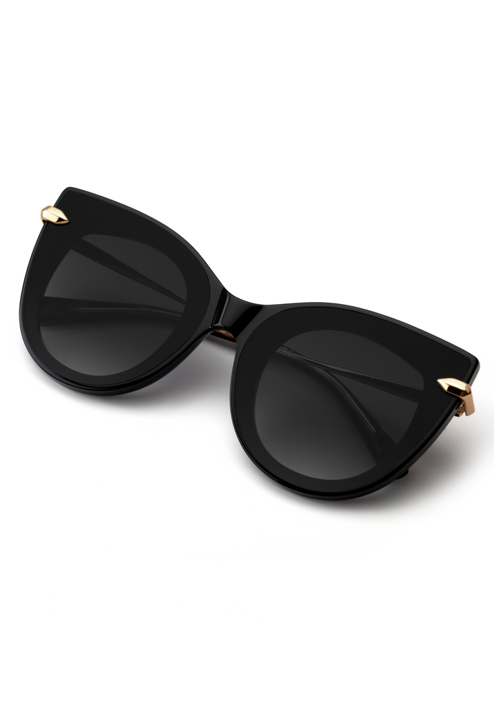 Krewe Laveau Nylon | Black And Crystal (Grey Gradient Lens) Sunglasses Black And Crystal (Grey Gradient Lens) Bach&Co