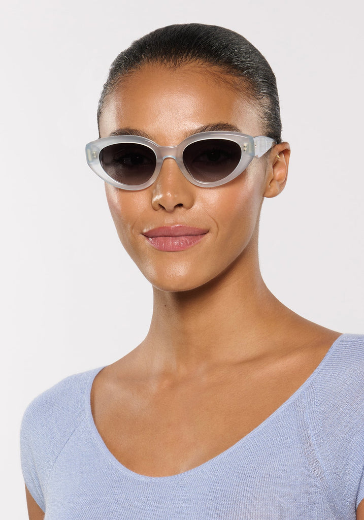 Krewe Unisex Irene Sunglasses | Powder Blue  - abigail fashion