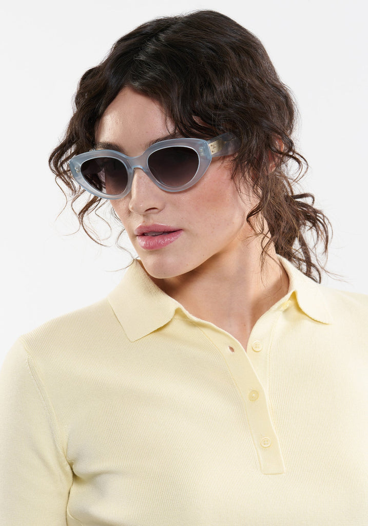Krewe Unisex Irene Sunglasses | Powder Blue  - abigail fashion