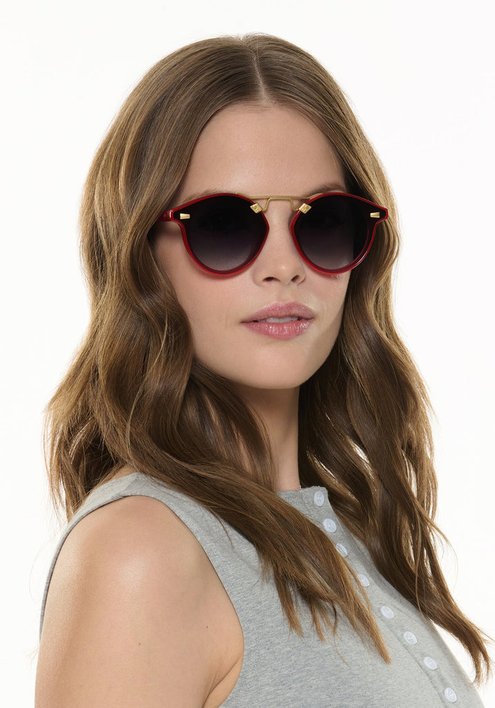 Krewe Unisex Stl Nylon Sunglasses | Cherry 18K  - abigail fashion