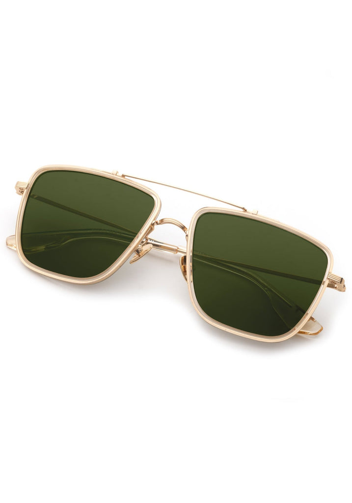 Krewe Vail Sunglasses 18K Titanium + Haze Polarized abigail fashion