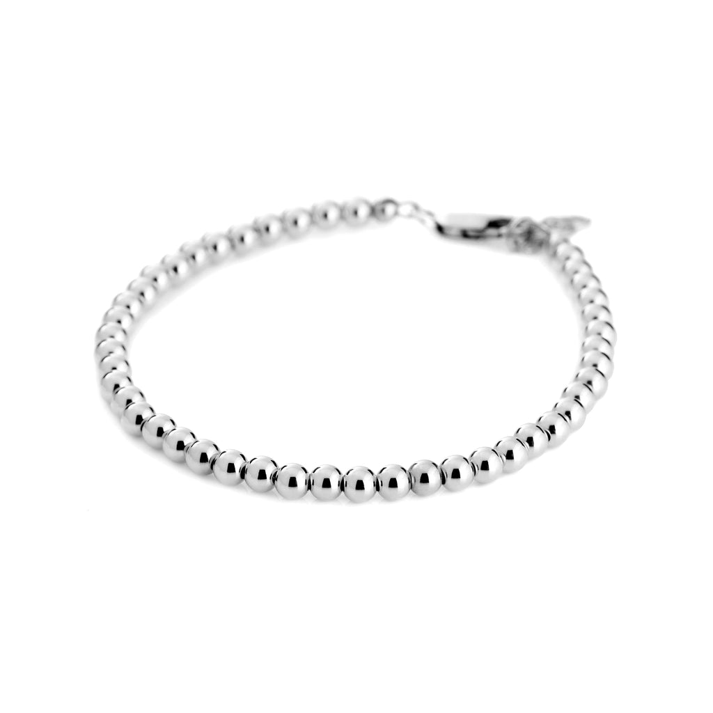 From the brand Lolo Jewellery Women's Ball Bracelets - 4MM in Silver - abigail fashion